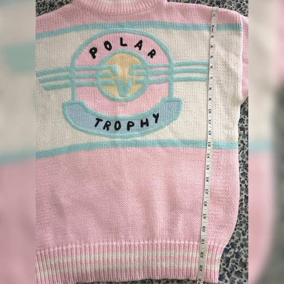 Vintage pastel ‘polar trophy’ sweater - Picture 4 of 5